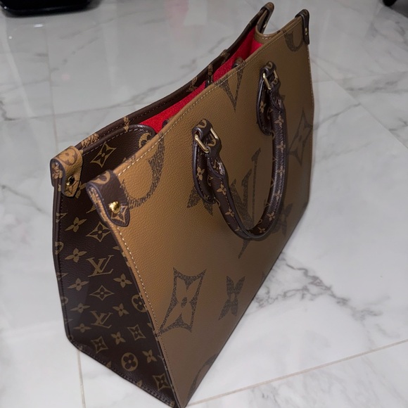 LV medium size leather tote bag - Picture 4 of 8